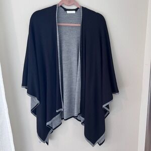 Charter‎ Club Topper Open Front Cardigan Draped Lightweight One Size